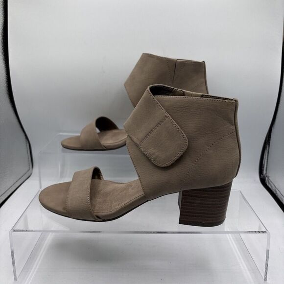 Aerosoles Women's Midpoint Dress Pump ankle wrap open toe Women’s 7.5 Taupe - Picture 3 of 11